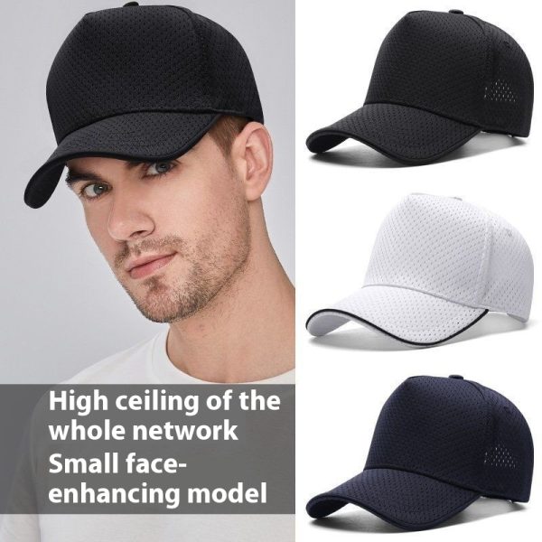 Full Mesh Breathable High Crown Baseball Cap - Image 2