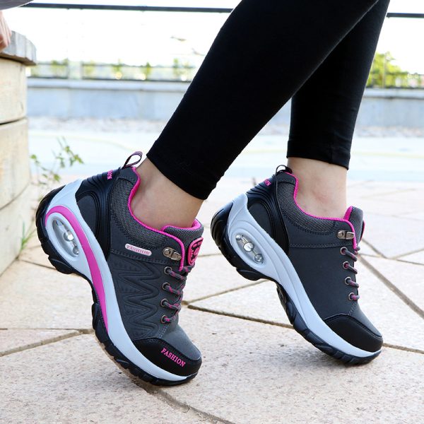 Autumn Winter Women Sneakers Air Cushion Design Platform Shoes - Image 4