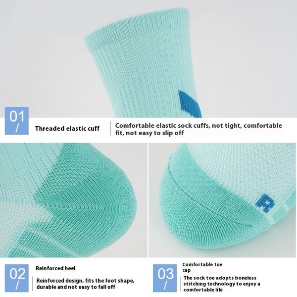 Men's Breathable Quick-dry Basketball Terry Sock - Image 2