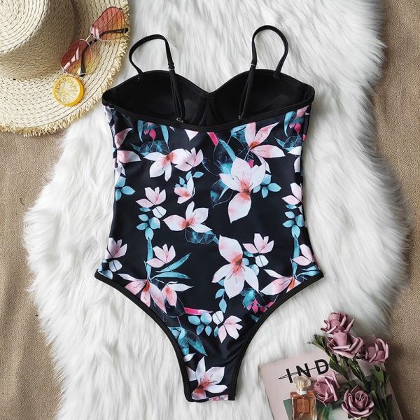 Swimming Women One-Piece Swimwear Bikini Suit - Image 4