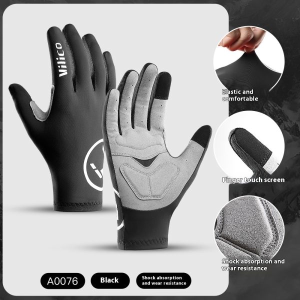 Spring And Summer Outdoor Mountain Bike Riding Gloves Thin Shock Absorption - Image 8