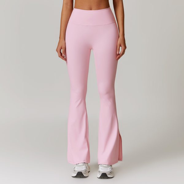 Skinny Peach Hip Raise Yoga Pants Running Sports Bell-bottom Pants