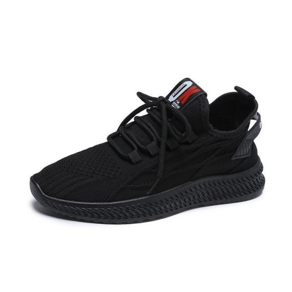 High Platform Sneakers Shoes Black,White Vulcanize Sneakers.Breathable Mesh Comfort Casual ,Chunky Shoe - Image 2