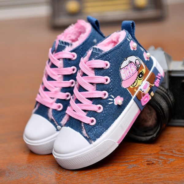 Children's Shoes Canvas Girls' Sneakers - Image 4