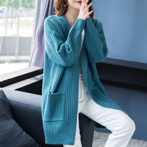 Loose Knitted Shawl Versatile Sweater Coat Women's - Image 5