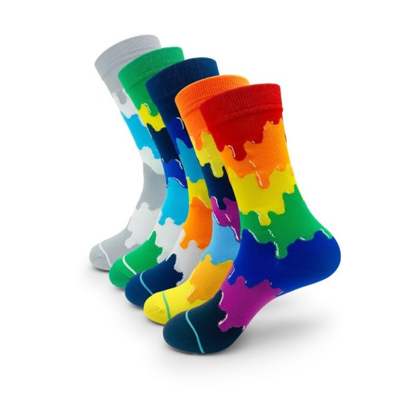 5 Pairs Of Men's Dress Socks - Image 5