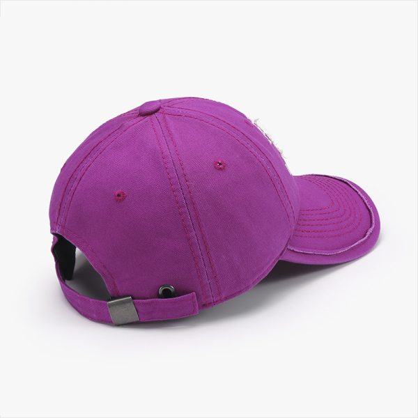 Spring New Big Head Circumference Letter Embroidery Women's Face-looking Small Peaked Cap - Image 3