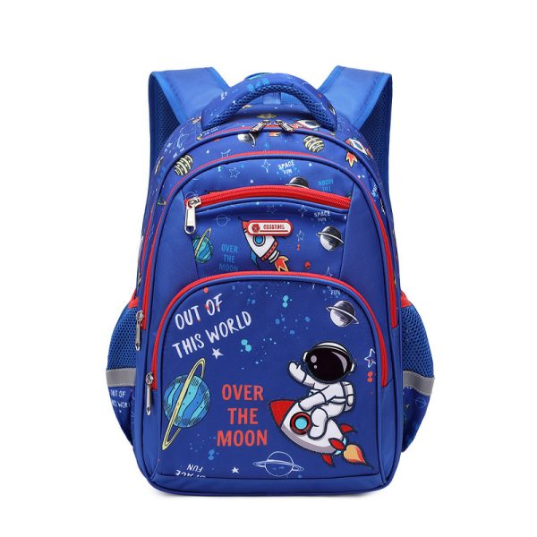 Primary School Boys Large Capacity Children's Backpack Space Schoolbag - Image 7