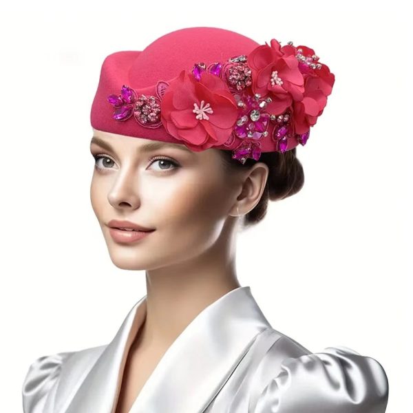 Retro British Felt Headscarf Soft Beret - Image 7