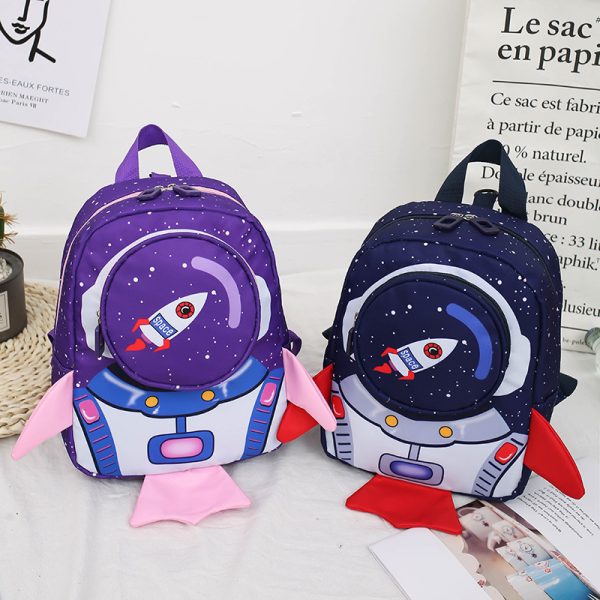 Anti-lost Children Backpack Hand Holding Rope Kindergarten Backpack