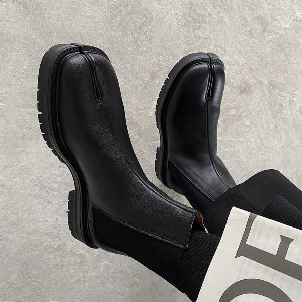 Men's And Women's British Chelsea Ankle Boots - Image 4