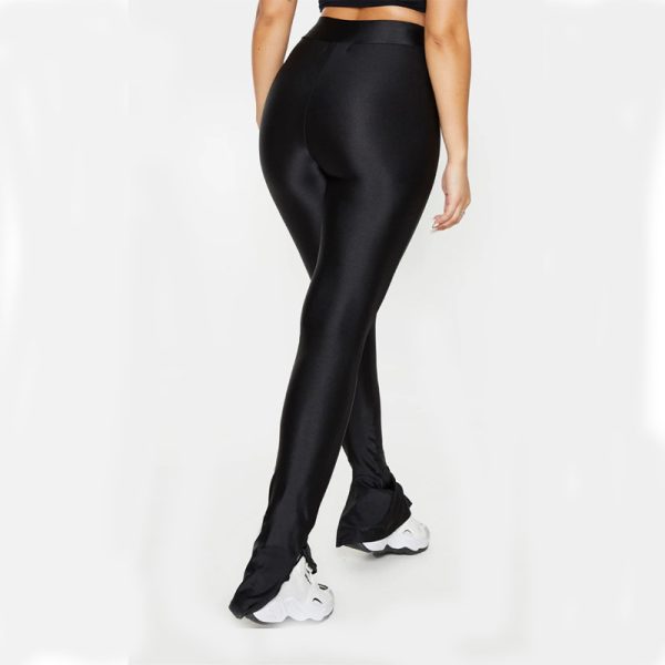 Stretch Sports Running High Waist Tight Black Ankle-length Pants - Image 2