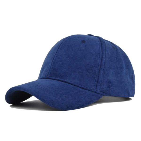 Suede Solid Color Soft Top Baseball Cap Simple Lambswool - Image 9