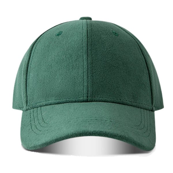 Suede Solid Color Soft Top Baseball Cap Simple Lambswool - Image 3