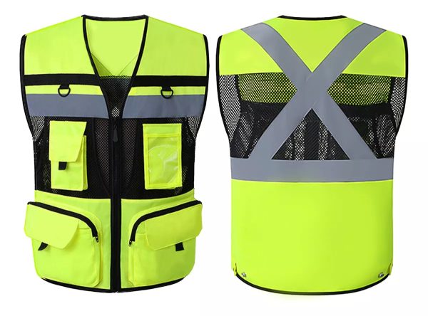 Multifunctional Reflective Traffic Breathable Vest Construction Duty Security Patrol Protective Clothing - Image 8