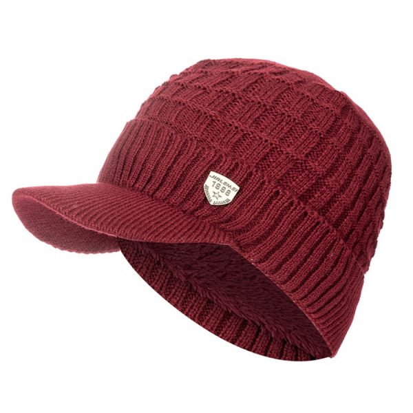 Winter Fleece-lined Warm Gradient Color Pullover Hat - Image 3