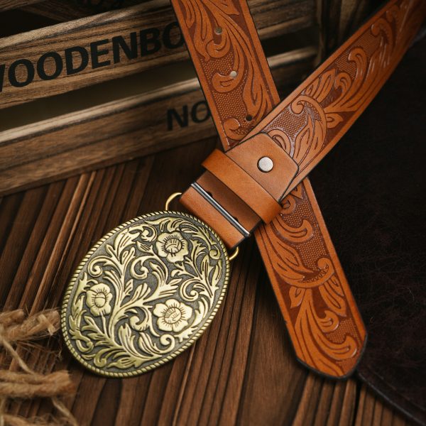 Punk Leather PU Leather Denim Trend Belt - Image 4