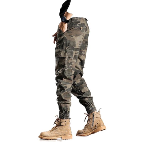 Men's Spring And Autumn Camouflage Loose Ankle Banded Working Pants - Image 5