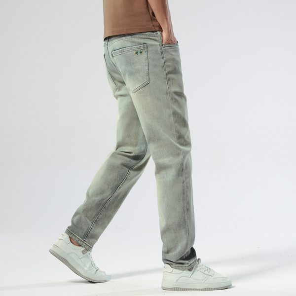 Casual Stretch Nostalgic Micro Ha Pencil Pants Youth Jeans Men - Image 2