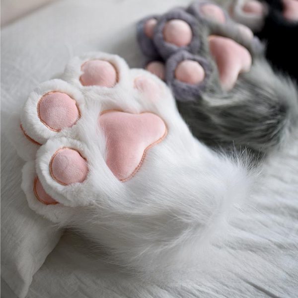 Women's Fashionable Warm Fleece-lined Cat's Paw - Image 2