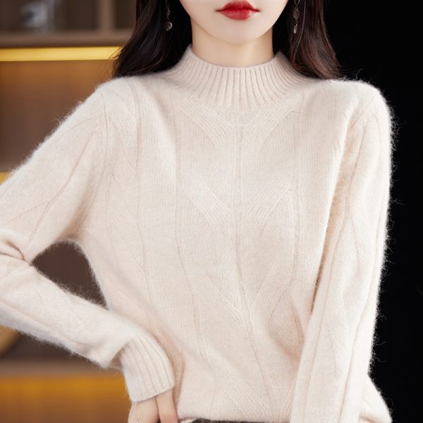 Women's Autumnwinter Fashion Knitted Top Bottoming Shirt - Image 3