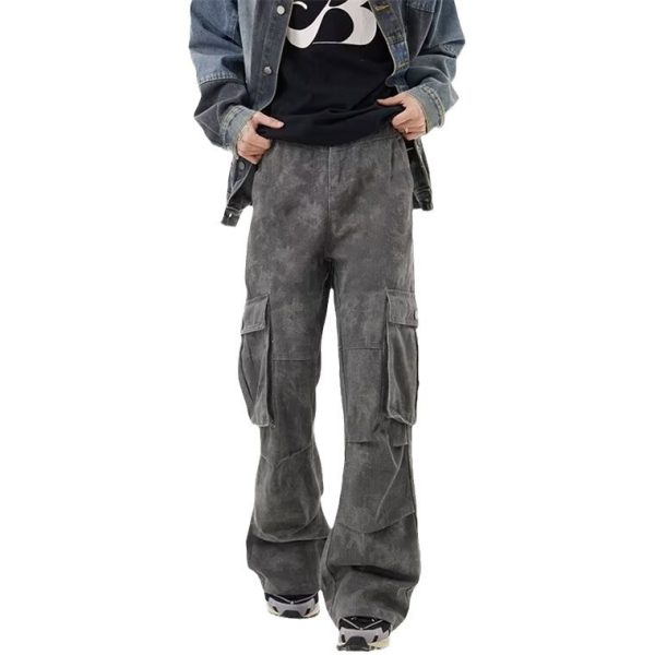 High Street Pu Shuai Camouflage Slacks Male Autumn Trousers - Image 5