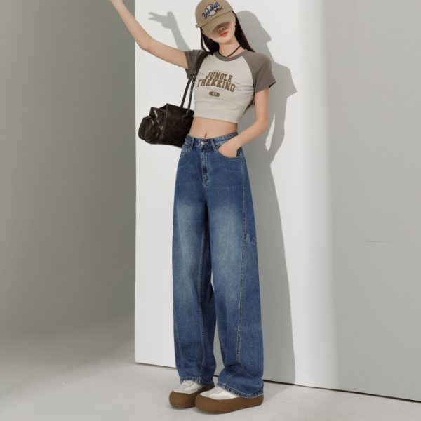 Wide Leg Jeans Loose Fashion Women - Image 3