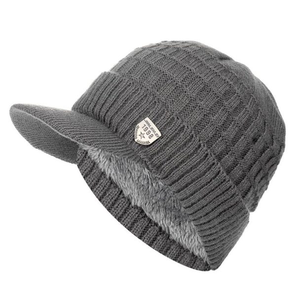 Winter Fleece-lined Warm Gradient Color Pullover Hat - Image 2