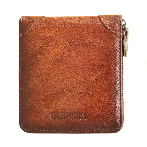 Men's Wallet Leather Short Anti-theft Swiping Zipper Multifunctional - Image 6