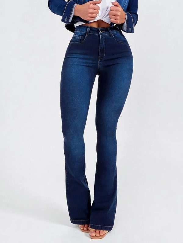 High Waist Slim Stretch Shaping Women's Jeans - Image 2