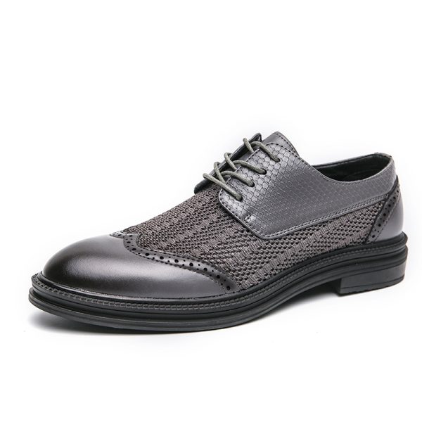 Plus Size Hollow-out Brogue Men's Shoes - Image 4