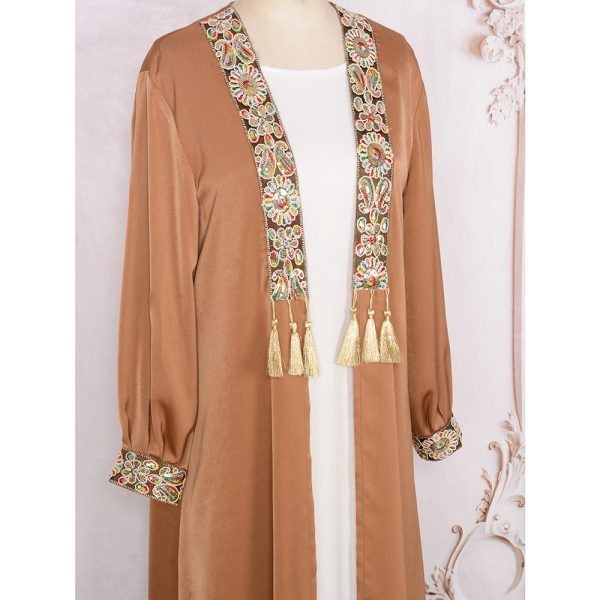 Women's Cardigan Two-piece Set Tassel Pendant Robe - Image 3