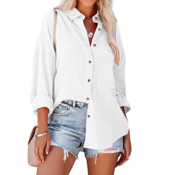 Casual Long-sleeved Shirt For Women - Image 6