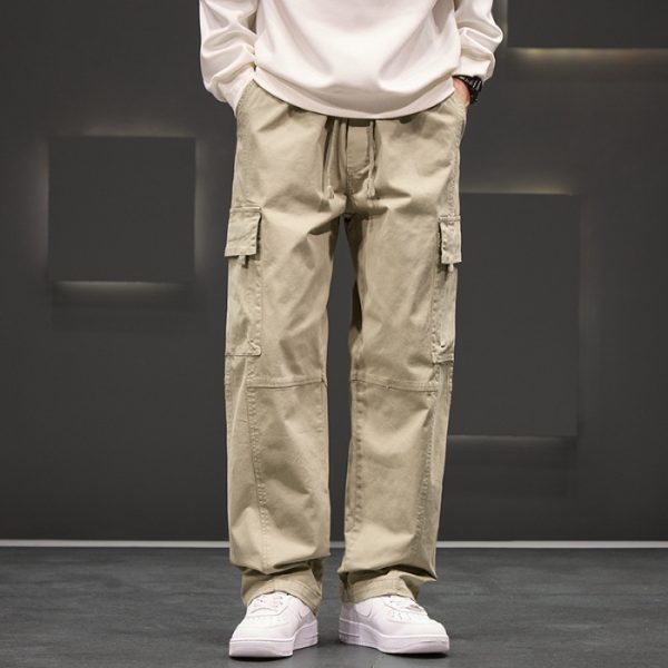 Autumn And Winter New Straight Loose Oversized Cargo Pants - Image 7