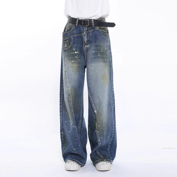 Fashion Brand Personalized Three-dimensional Cut Stitching Jeans Men - Image 6