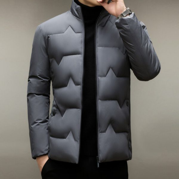 Men's Thickened Cotton-padded Coat Middle-aged Dad Cotton-padded Jacket - Image 3