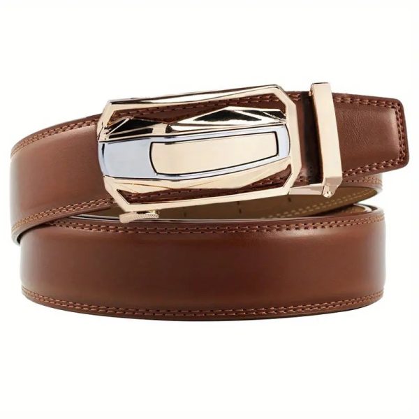 Men's Two-layer Cowhide Business Casual All-match Pants Belt - Image 3