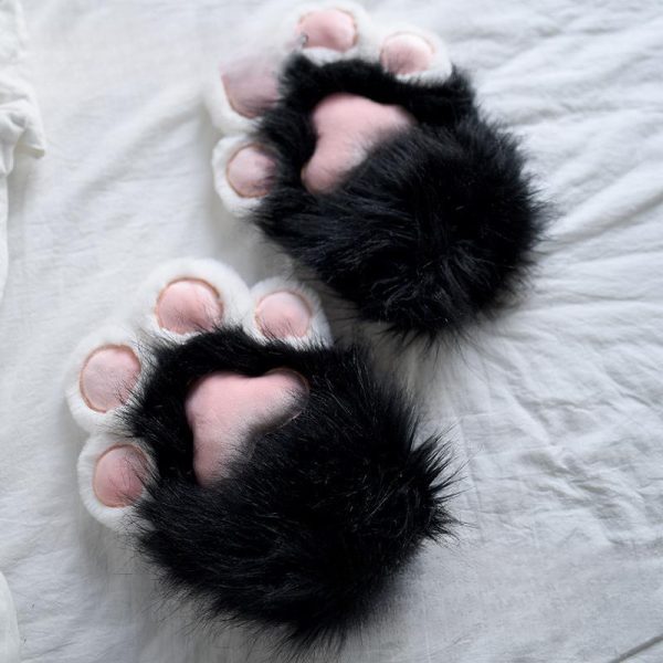 Women's Fashionable Warm Fleece-lined Cat's Paw - Image 6