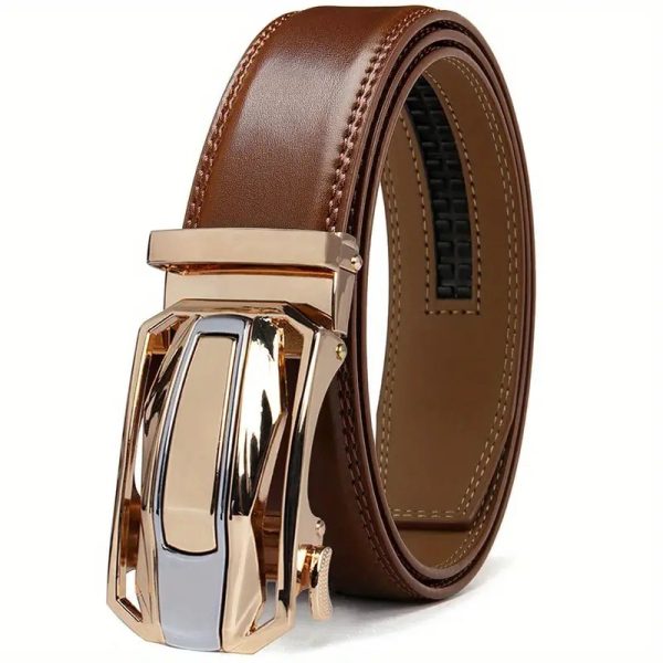 Men's Two-layer Cowhide Business Casual All-match Pants Belt - Image 2