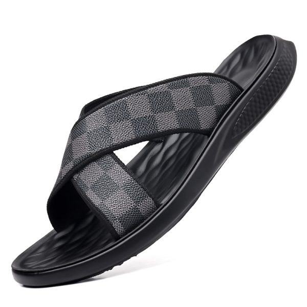 Men's Checkered Beach Shoes Sandals For Outdoor Use - Image 5