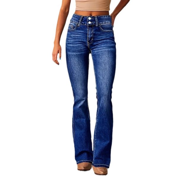 New Washed Street Skinny Retro Stretch Jeans Women's Clothing - Image 5