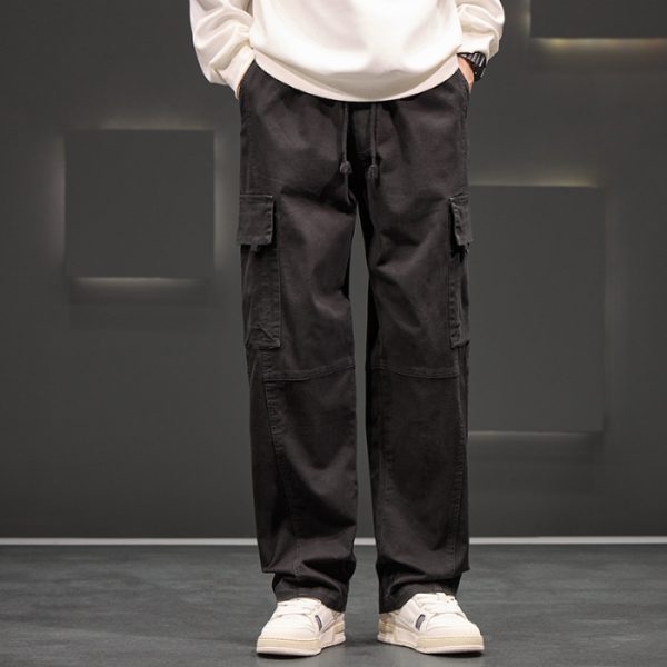 Autumn And Winter New Straight Loose Oversized Cargo Pants - Image 6