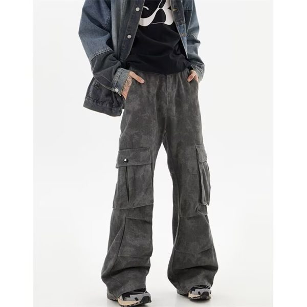 High Street Pu Shuai Camouflage Slacks Male Autumn Trousers - Image 6