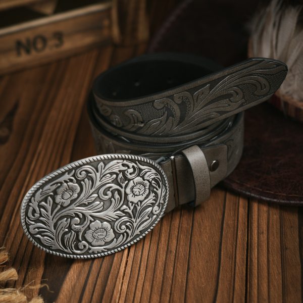 Punk Leather PU Leather Denim Trend Belt - Image 6