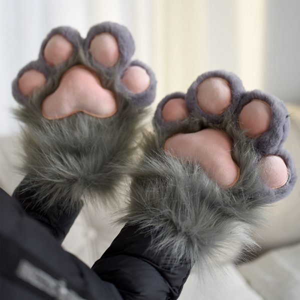 Women's Fashionable Warm Fleece-lined Cat's Paw - Image 4