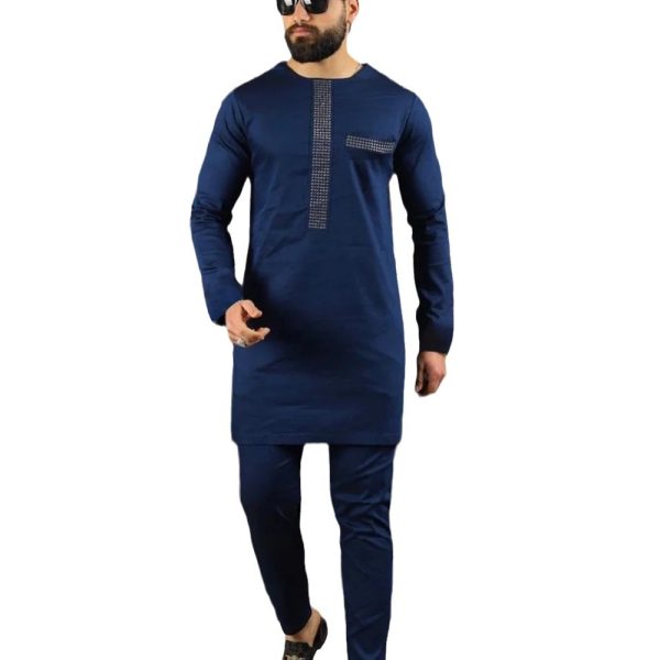 African Ethnic Style Men's Casual Suit - Image 5