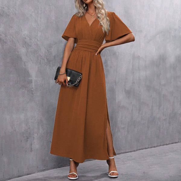 Fashionable Elegant Split Dress Women's Clothing - Image 2