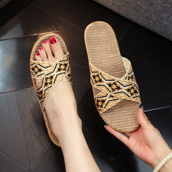 Couple Non-slip Cotton Linen Eva Soft Bottom Fashion Japan And South Korea Sandals - Image 7