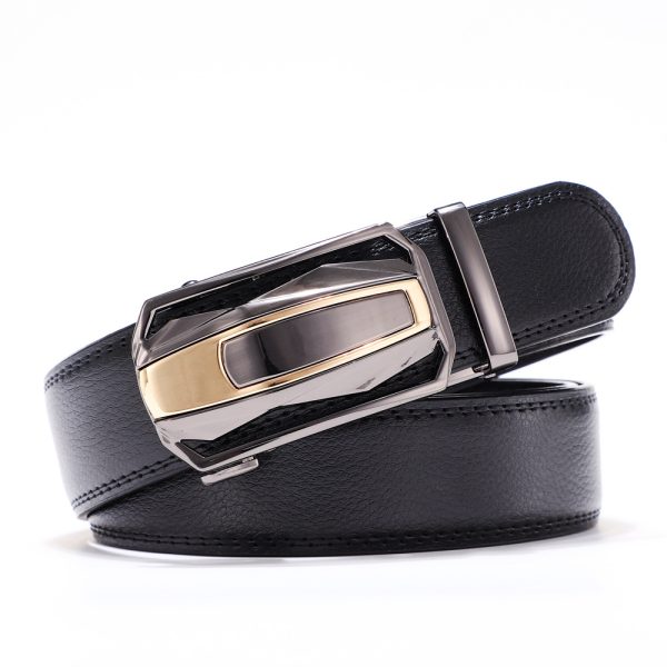 Men's Two-layer Cowhide Business Casual All-match Pants Belt - Image 6