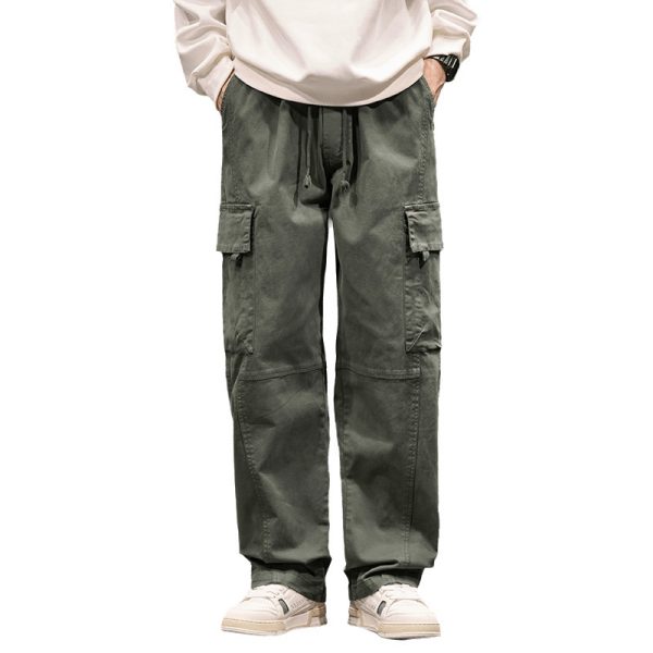 Autumn And Winter New Straight Loose Oversized Cargo Pants - Image 4